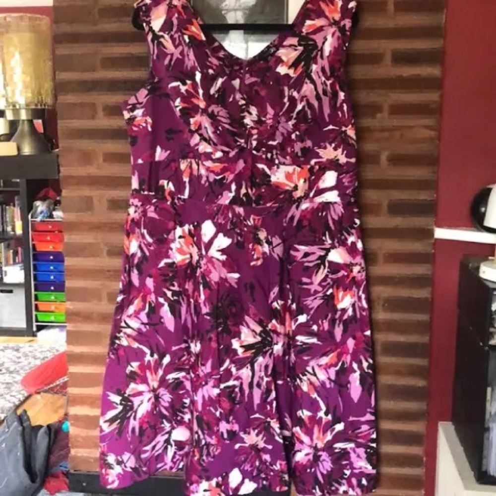 East 5th Purple. floral dress
